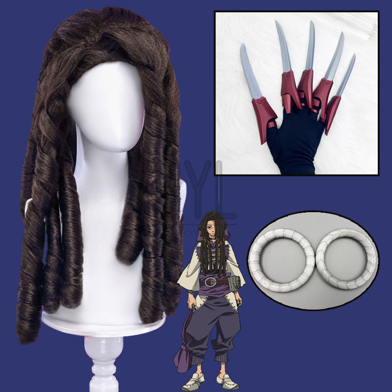 Anime Cosplay Long Black Hair - Perruque de Cosplay Anime Gachiakuta Jabber