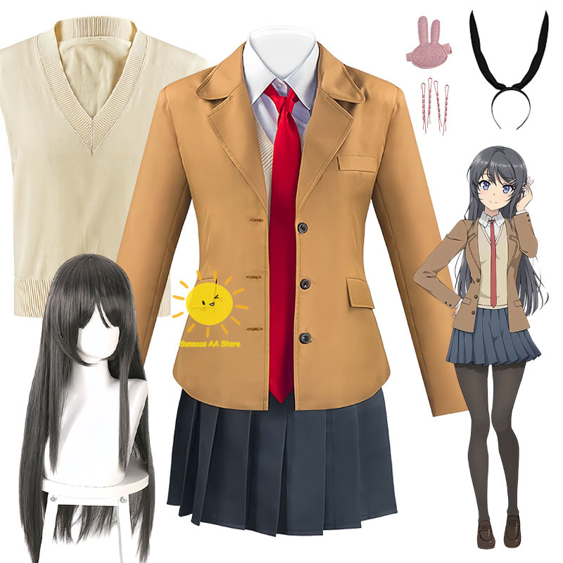 Anime Cosplay Japanese Girl - Costumes de cosplay Anime Sakurajima Mai