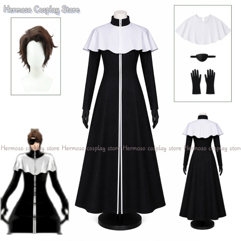 Anime Cosplay Wig - Anime Bleach Aizen Sousuke Cosplay Uniforme
