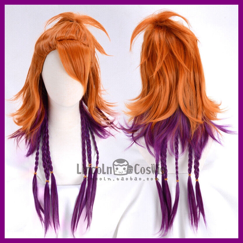 Anime Cosplay Long Black Hair - Perruque complète de cosplay Anime Black