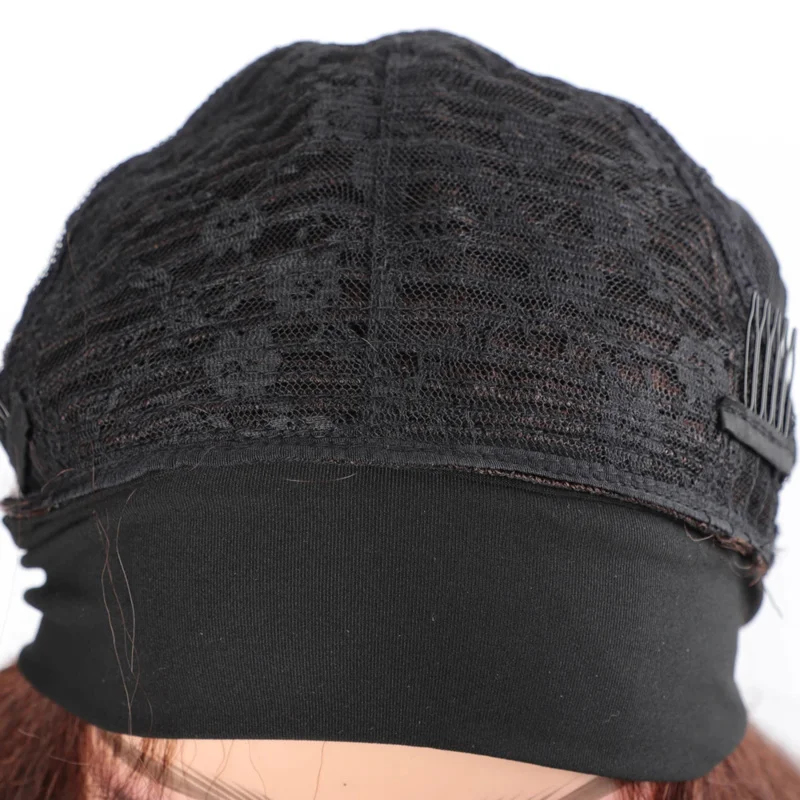 Anime Cosplay Long Black Hair - Perruque Bandeau Synthétique Longue et Lisse