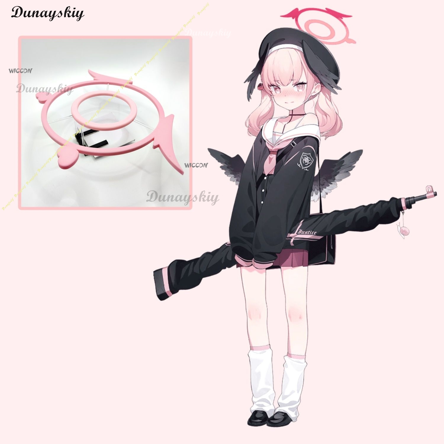 Anime Cosplay Outfit Girl - Costume de cosplay Blue Archive Shimoe