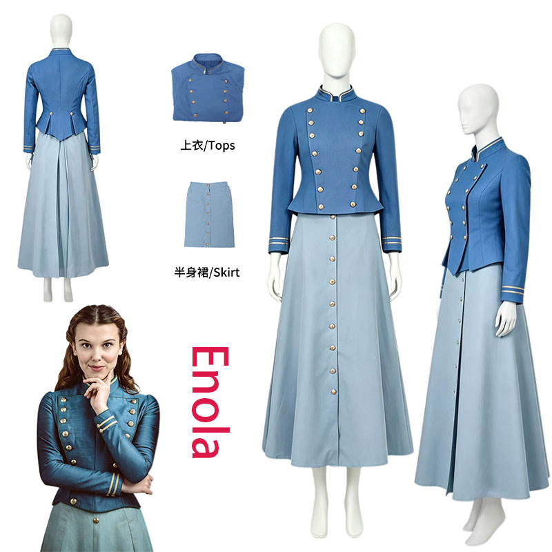 Cosplay Anime Women - Costume de cosplay Enola Holmes pour