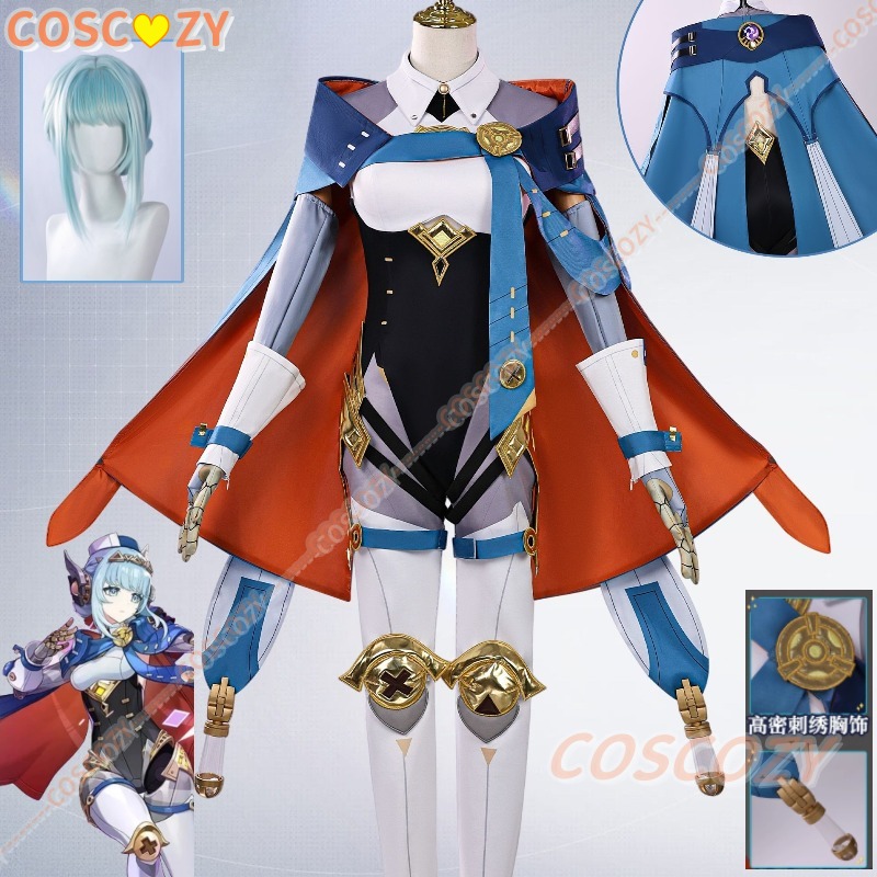 Anime Cosplay Outfit Girl - Genshin Impact Ineffa Cosplay Costume perruque