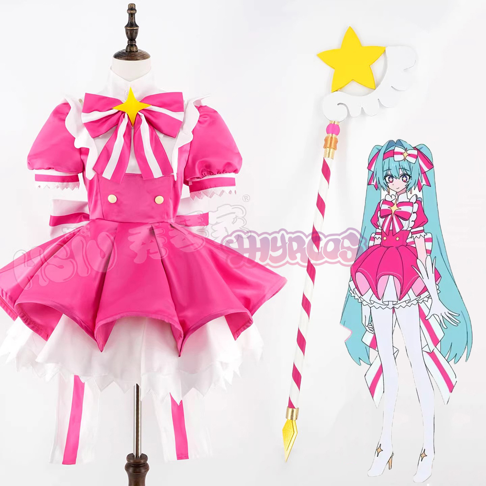 Anime Cosplay Japanese Girl - Costumes de cosplay MMiku Retry, perruque,