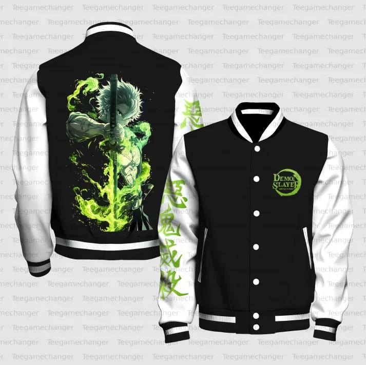 Cosplay Anime Zenitsu - Veste de baseball Demon Slayer Zenitsu