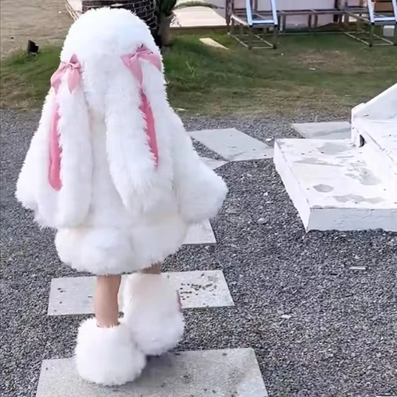 Anime Cosplay Outfit Girl - Costume de cosplay en peluche lapin