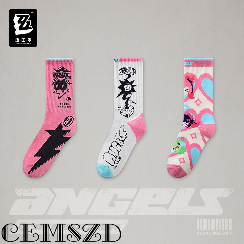 Anime Cosplay Zzz - [Authentique] Lot de 3 chaussettes officielles