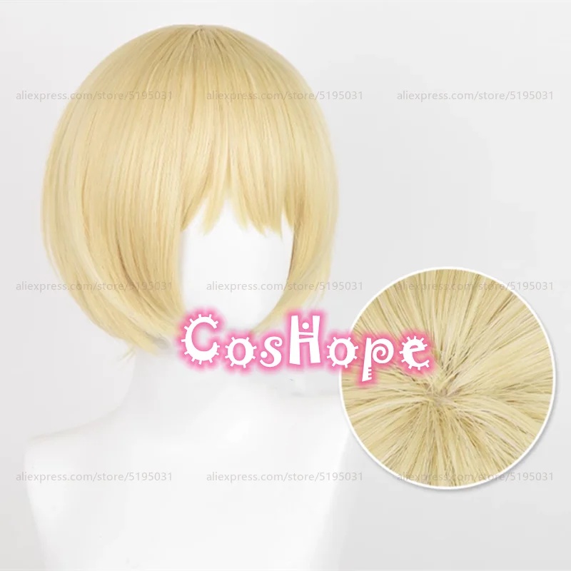 Anime Cosplay Nun - d;4'v\6.h/Armin Arlert Perruque courte de 30