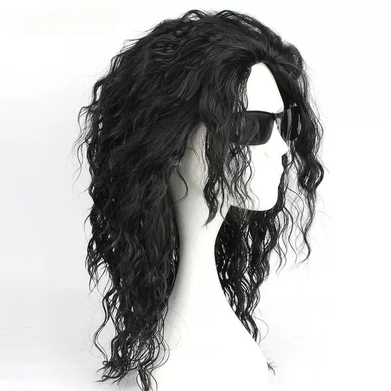 Perruque noire MJ Michael Cosp - Anime Cosplay Long Black Hair avis et prix