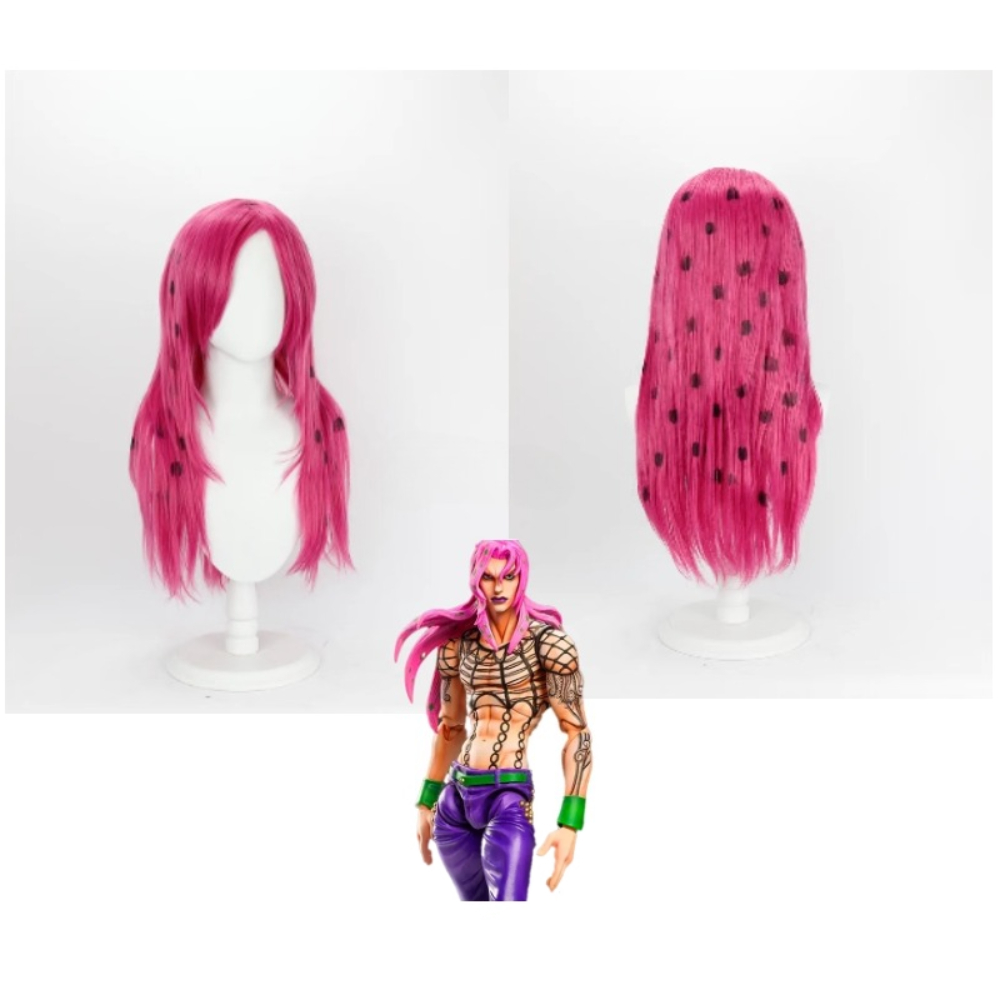 Perruque de cosplay Anime JoJo - Cosplay Anime Pink Hair avis et prix