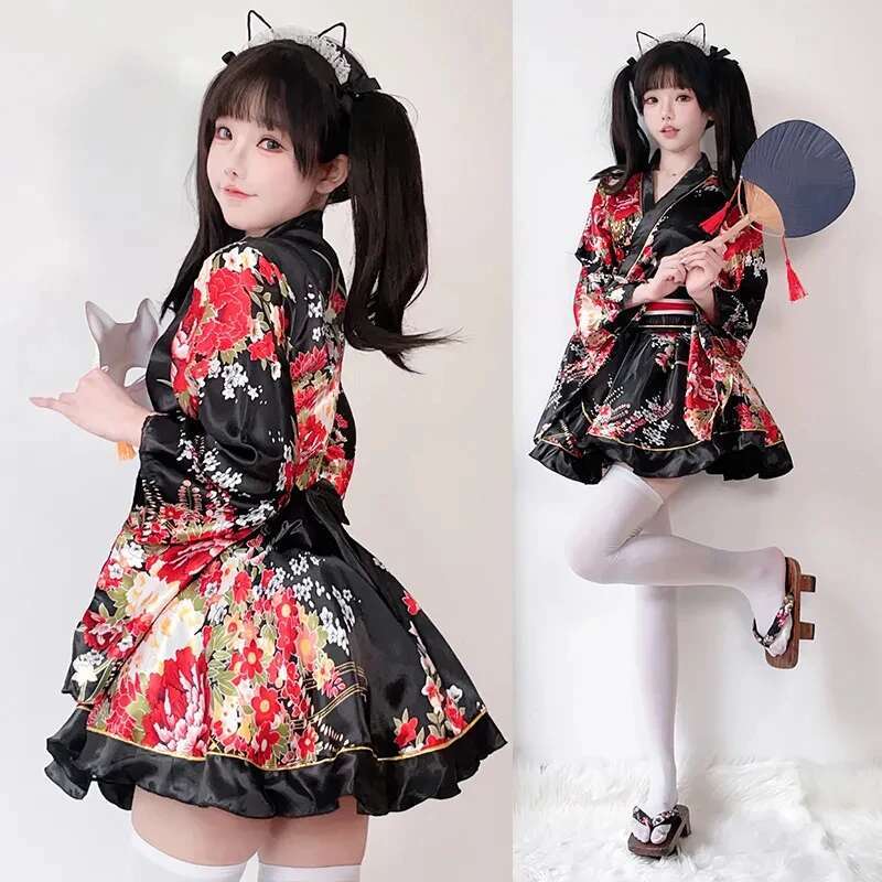 Robe Kimono japonaise modifiée - Anime Cosplay Japanese Girl avis et prix