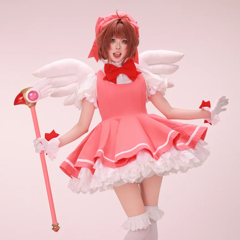 Kinomoto Sakura Cosplay rose L - Anime Cosplay Easy avis et prix