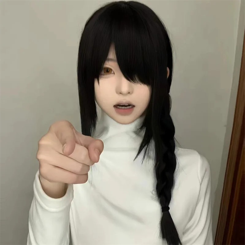 Perruque de Cosplay synthétiqu - Anime Cosplay Long Black Hair avis et prix