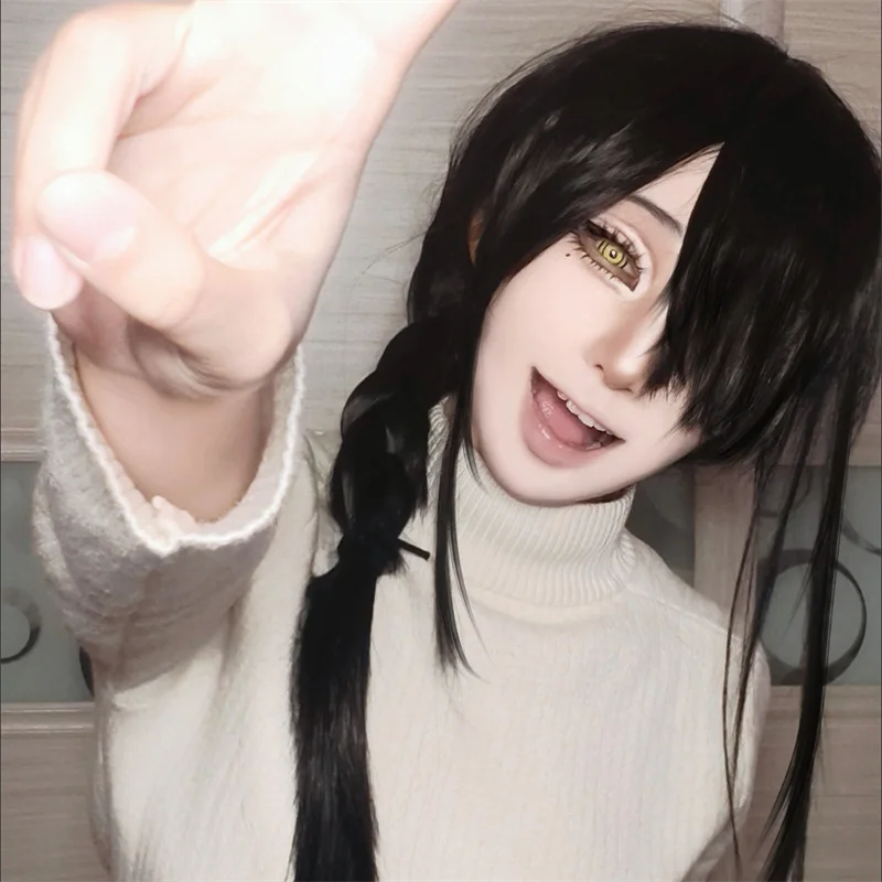 Perruque de Cosplay synthétiqu - Anime Cosplay Long Black Hair avis et prix