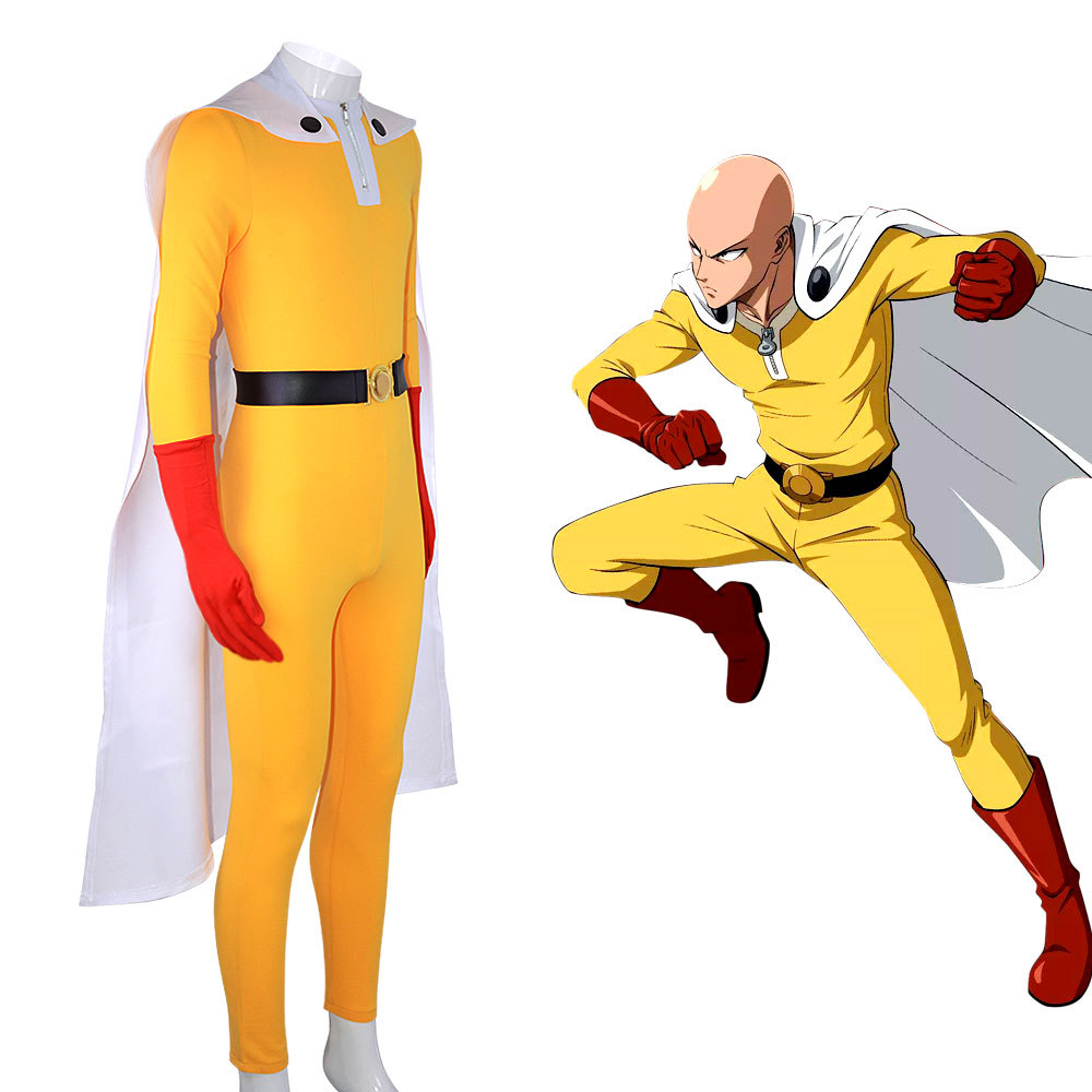 Costume de Cosplay Saitama One - Anime Cosplay One Punch Man avis et prix