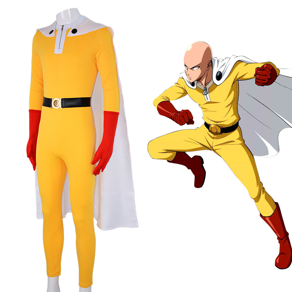 Costume de Cosplay Saitama One - Anime Cosplay One Punch Man avis et prix