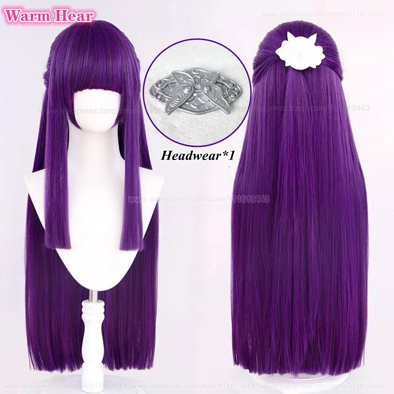 Perruque de cosplay synthétiqu - Anime Cosplay Long Black Hair avis et prix