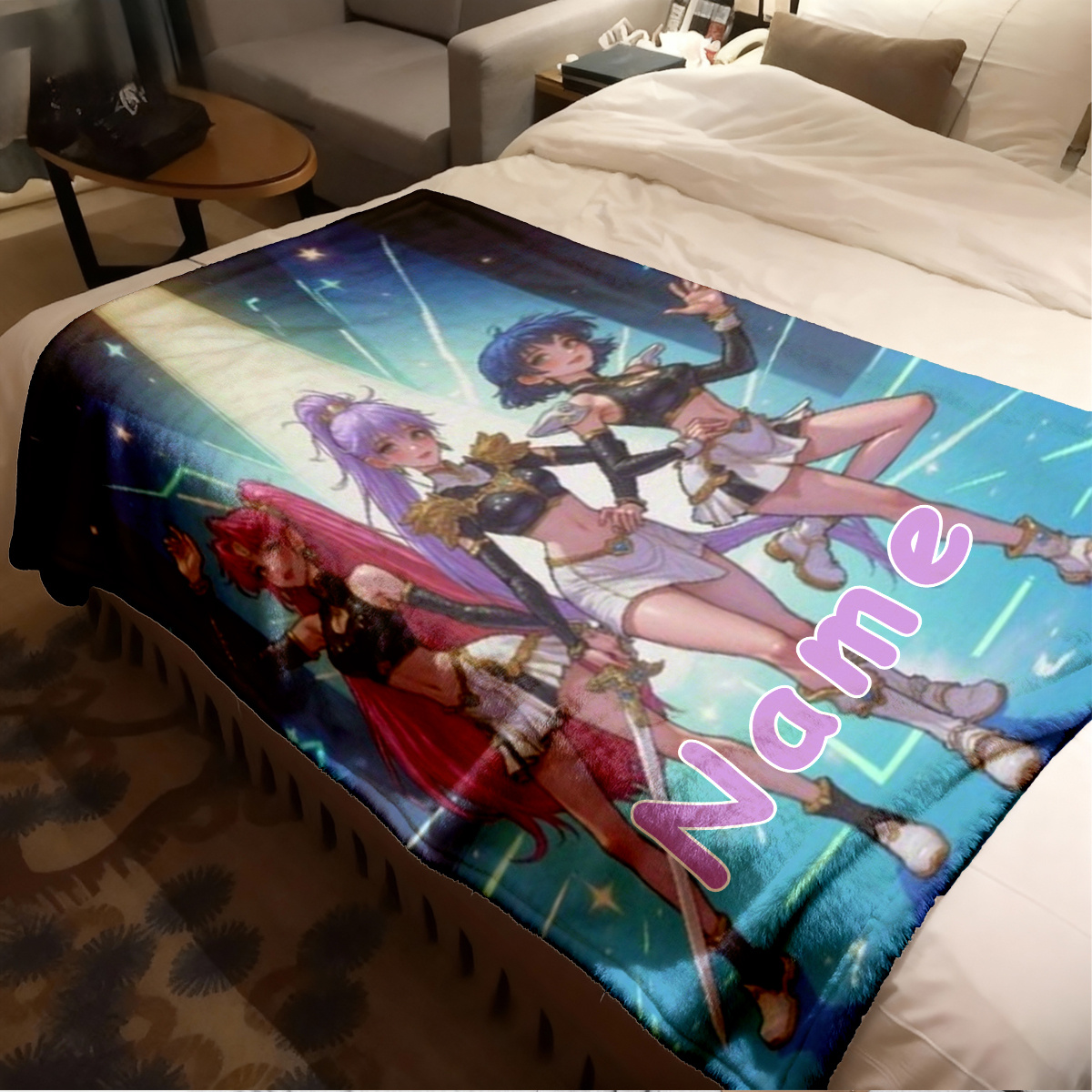 Couverture personnalisée en po - Anime Cosplay Girl Name avis et prix
