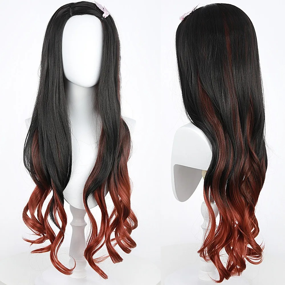 Perruque de cosplay Nezuko ani - Anime Cosplay Long Black Hair avis et prix