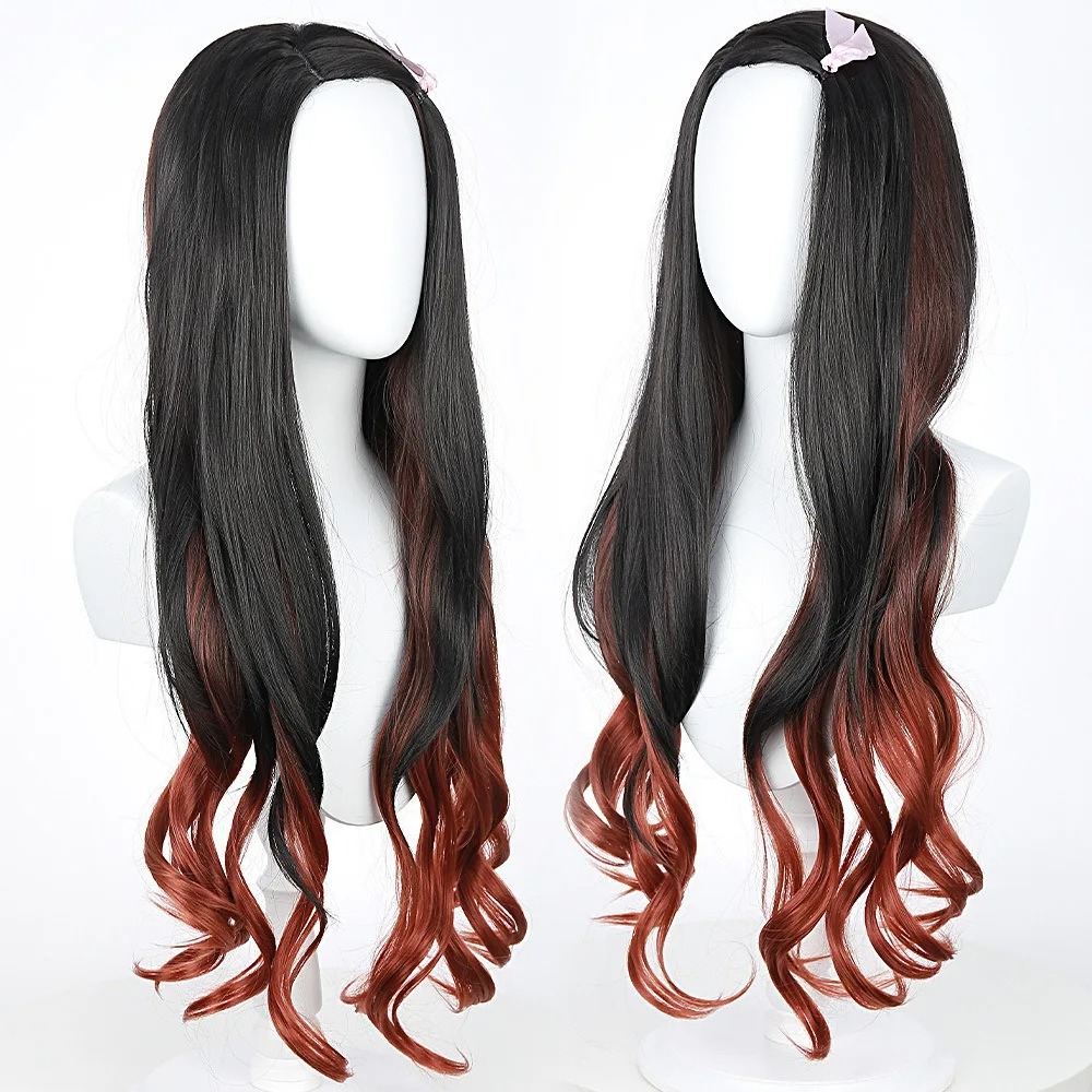 Perruque de cosplay Nezuko ani - Anime Cosplay Long Black Hair avis et prix