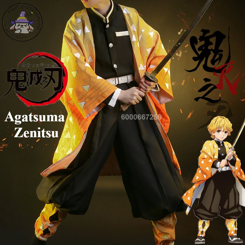 Costumes de Cosplay Demon Slay - Cosplay Anime Zenitsu avis et prix